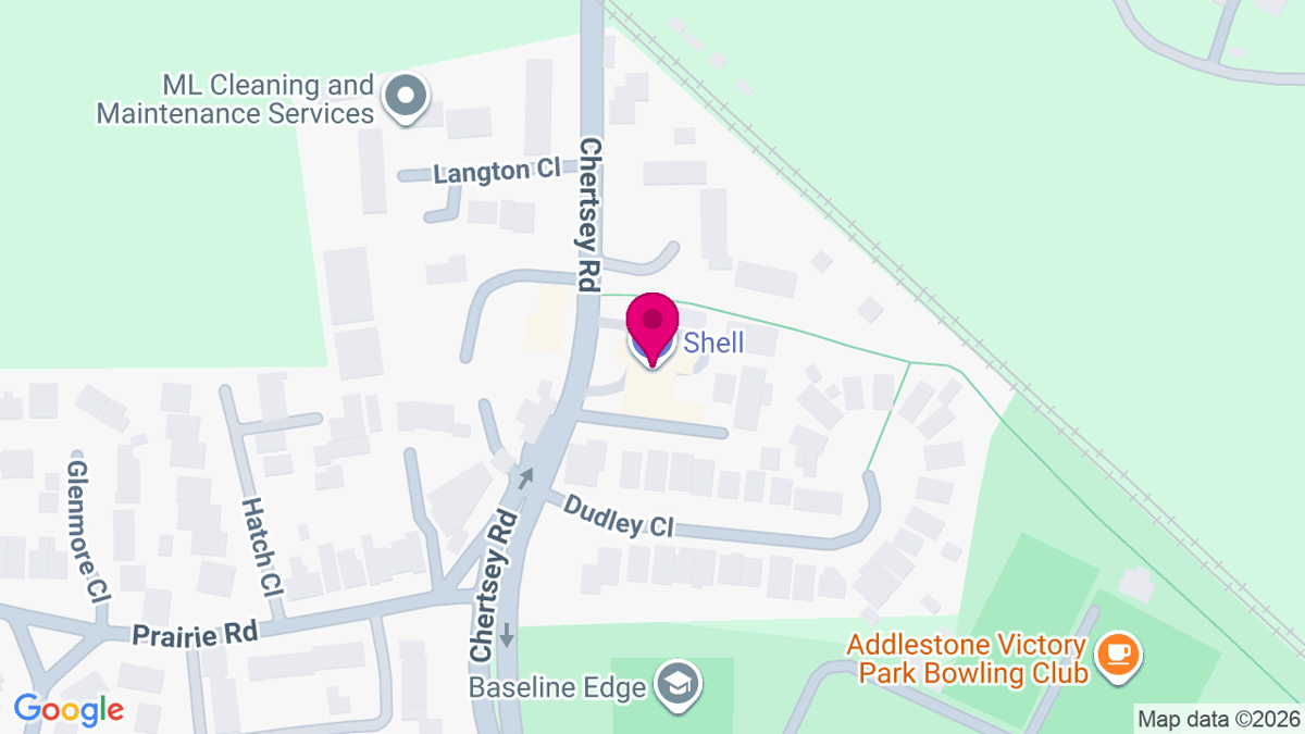 Map of digital billboard locations in Addlestone