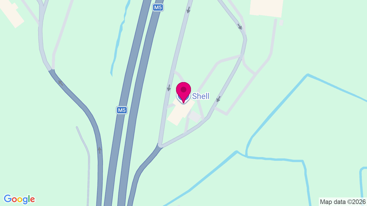 Map of digital billboard locations in Axbridge