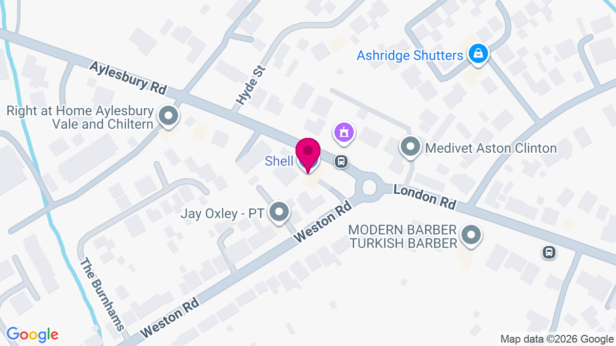Map of digital billboard locations in Aylesbury