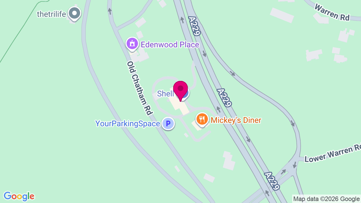 Map of digital billboard locations in Aylesford