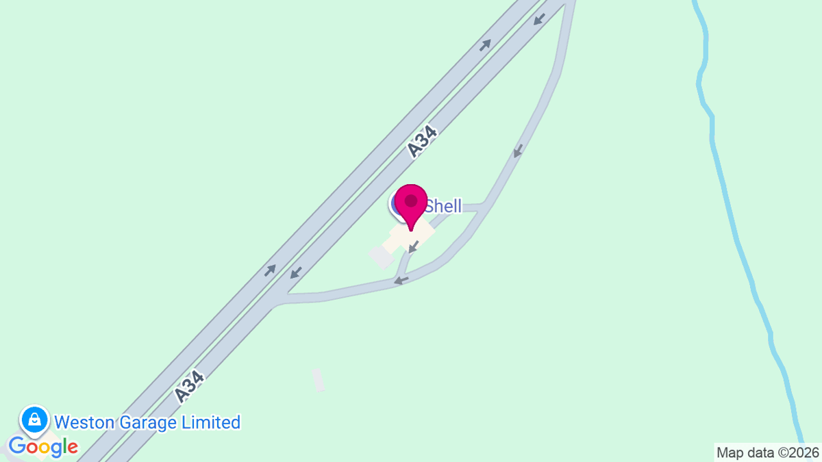 Map of digital billboard locations in Bicester