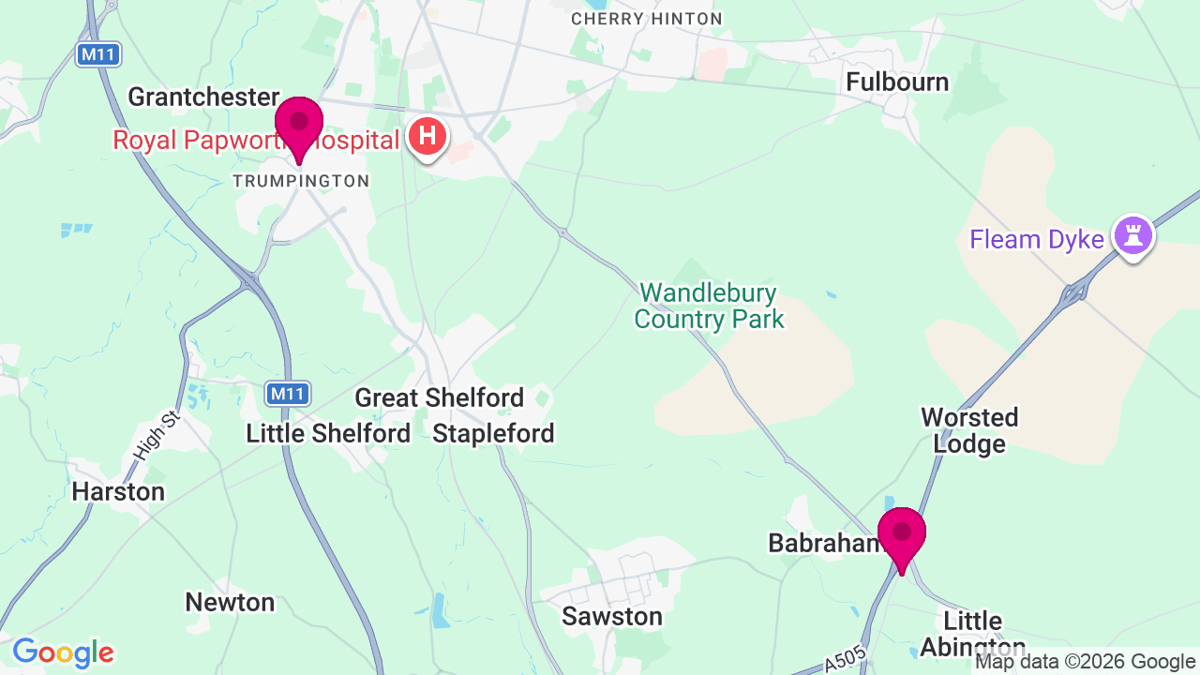 Map of digital billboard locations in Cambridge