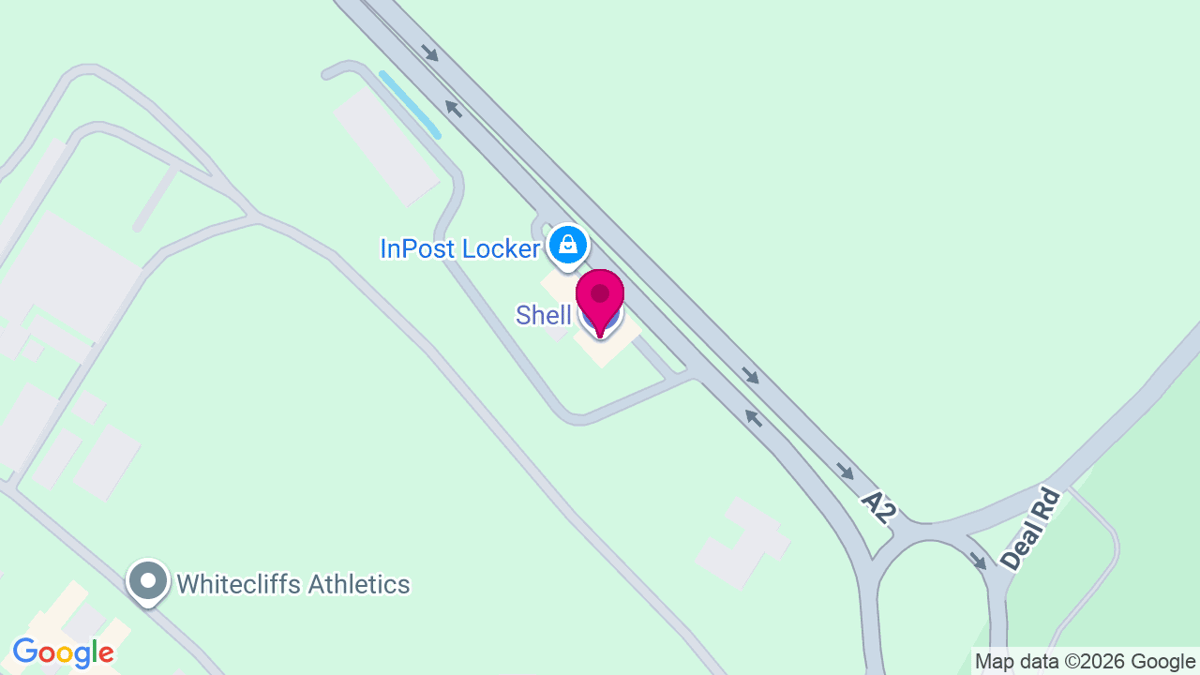 Map of digital billboard locations in Dover
