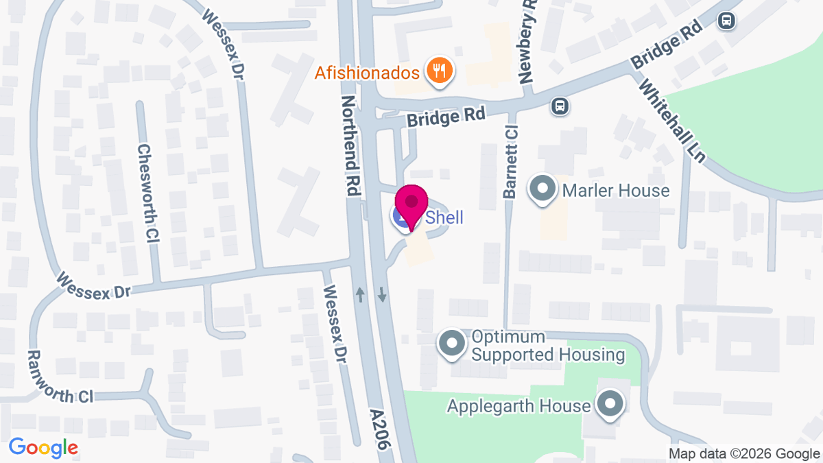 Map of digital billboard locations in Erith