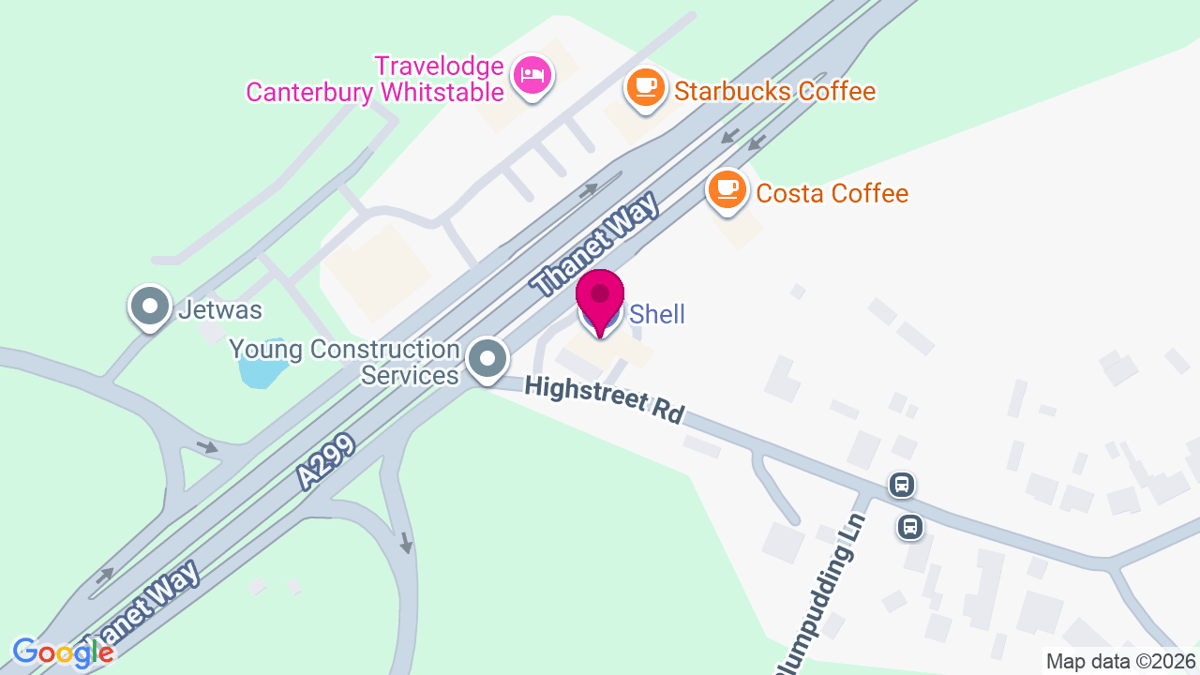 Map of digital billboard locations in Faversham
