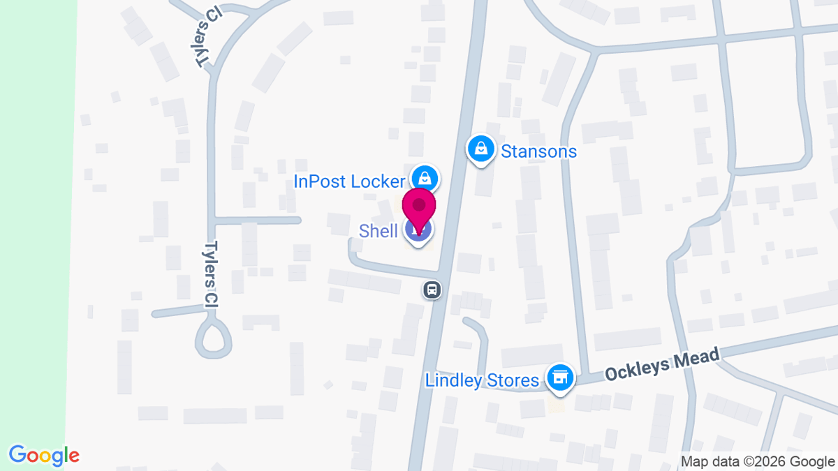 Map of digital billboard locations in Godstone