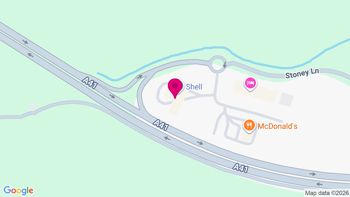 Map of digital billboard locations in Hemel Hempstead