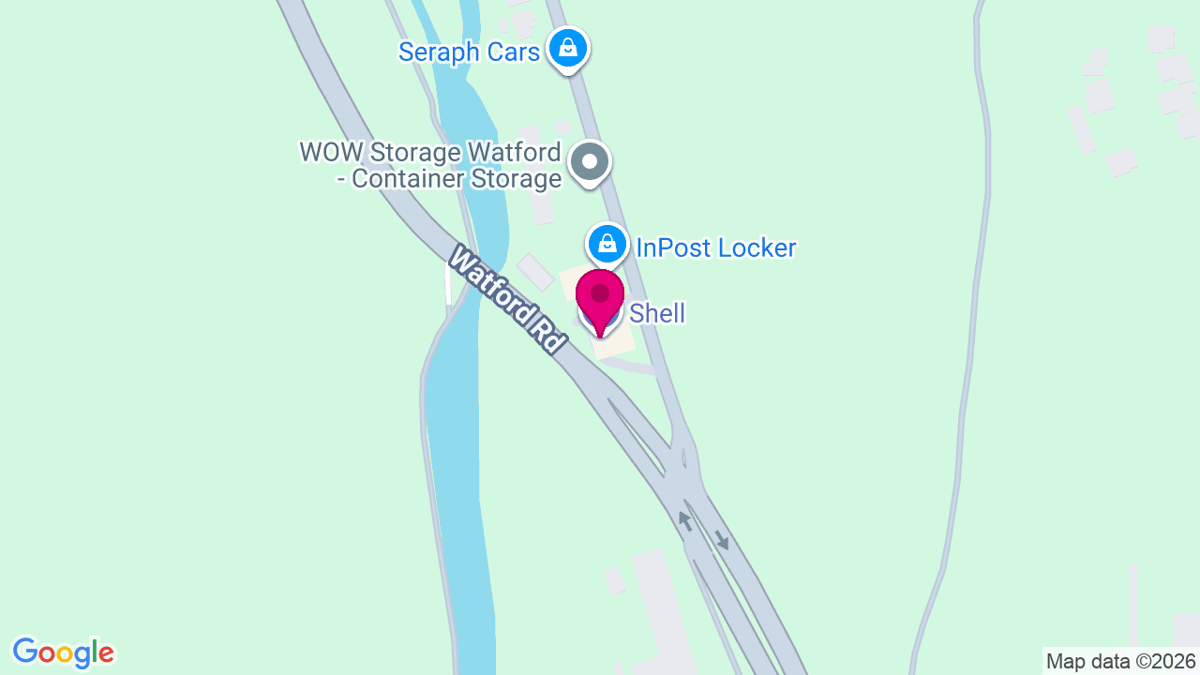 Map of digital billboard locations in Kings Langley