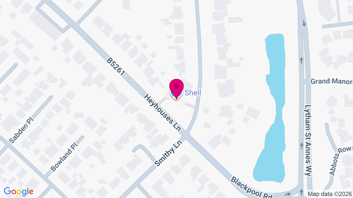Map of digital billboard locations in Lytham St Annes