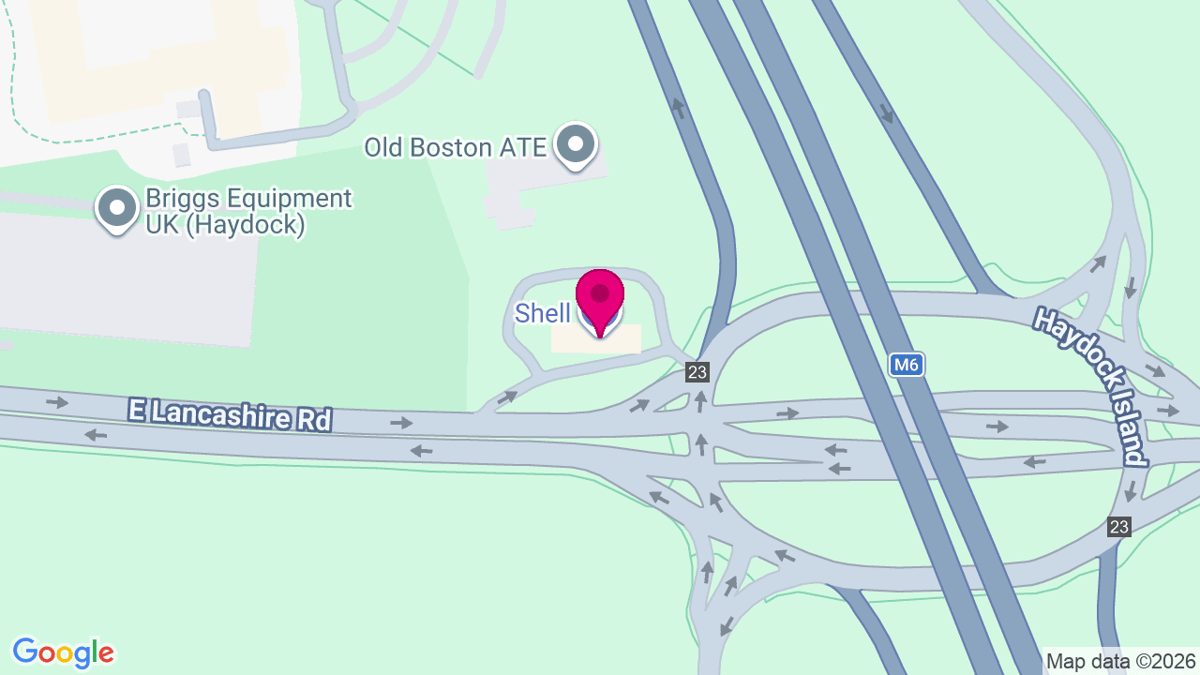 Map of digital billboard locations in Newton-le-Willows
