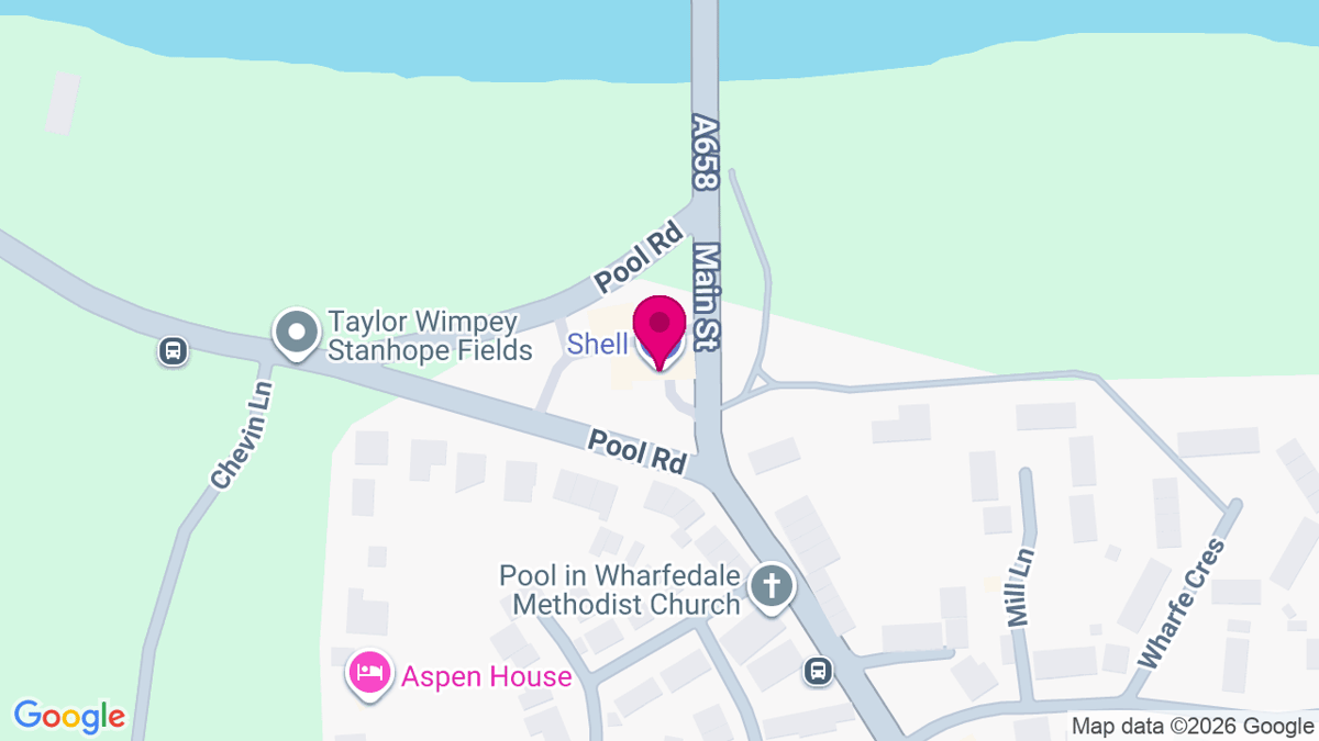 Map of digital billboard locations in Otley