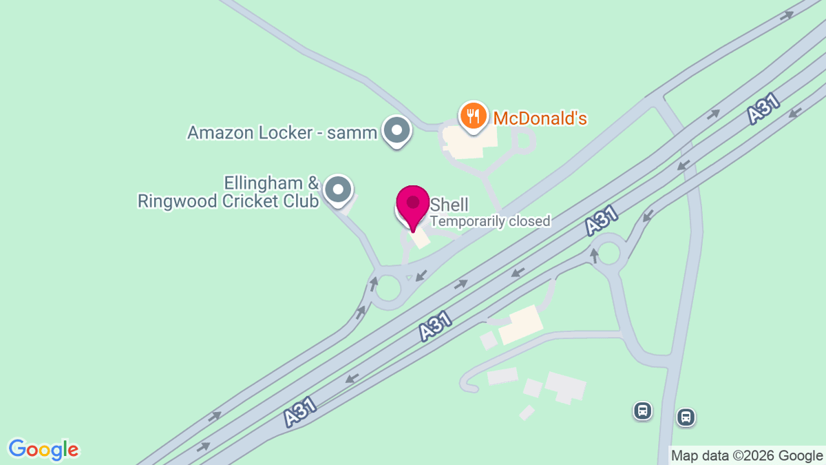 Map of digital billboard locations in Ringwood