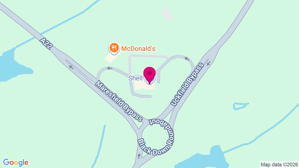 Map of digital billboard locations in Uckfield